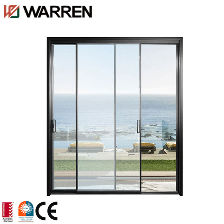 Warren 144x96 patio door single hook lock double sliding doors