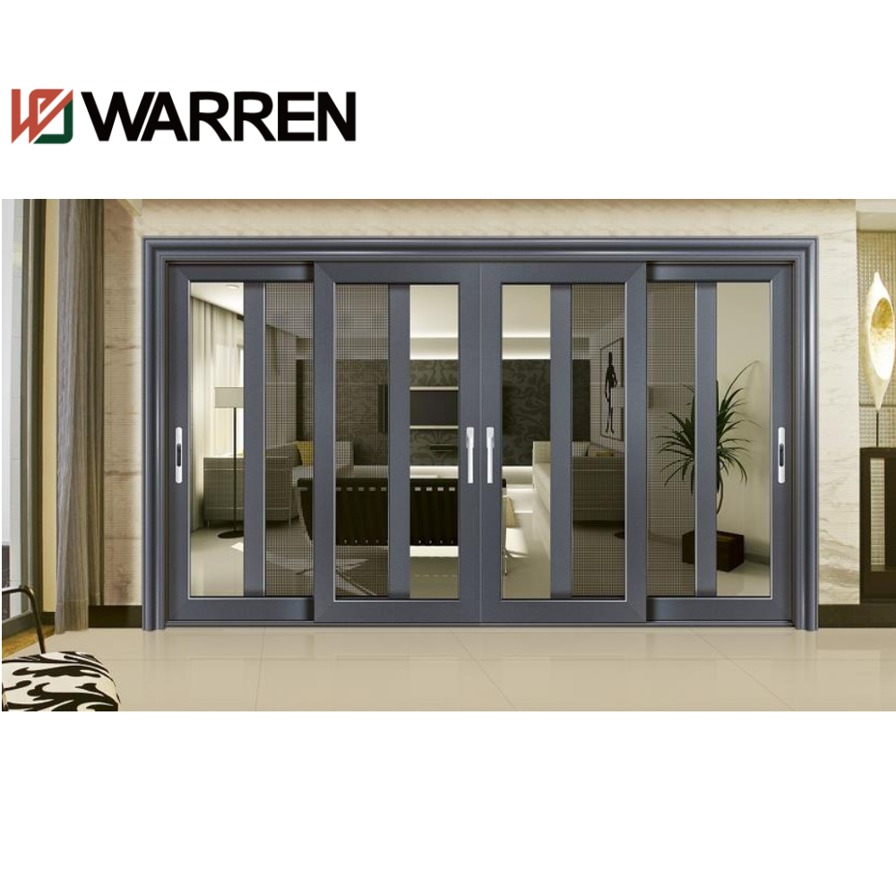 Warren 144x96 patio door single hook lock double sliding doors