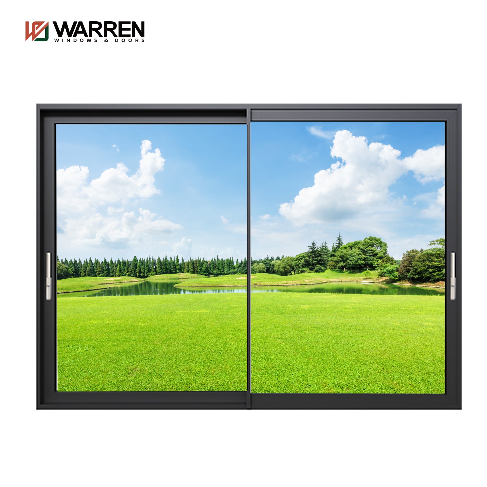 Warren exterior 106*58 thermal break aluminium sliding door fashion design hot sale