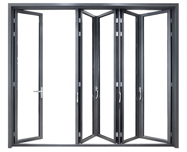 Warren aluminium double door 2022 Sales factory supply prices security exterior folding doors discount