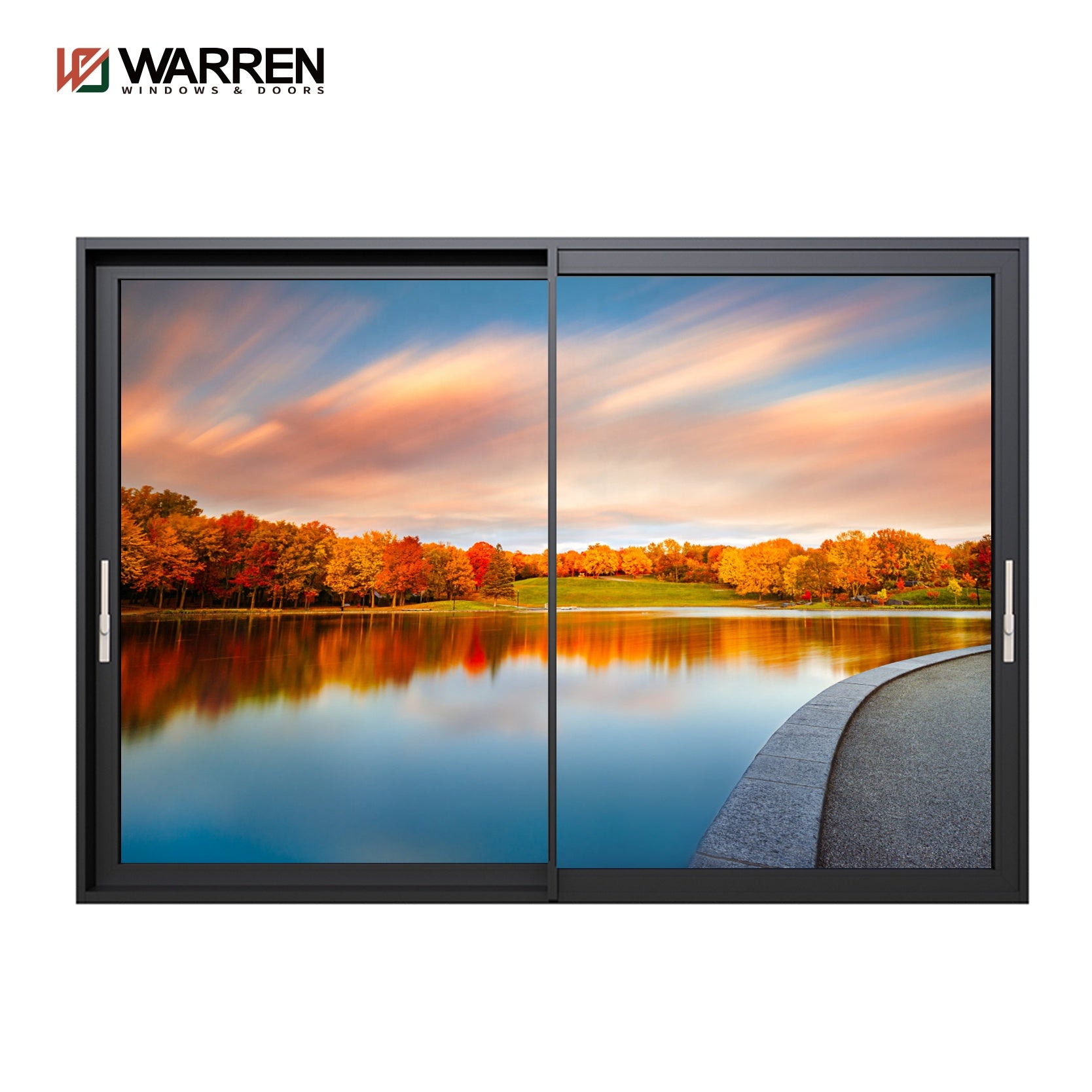 Warren USA America standard aluminum profile sliding window and door hurricane proof impact commercial sliding doors for sale