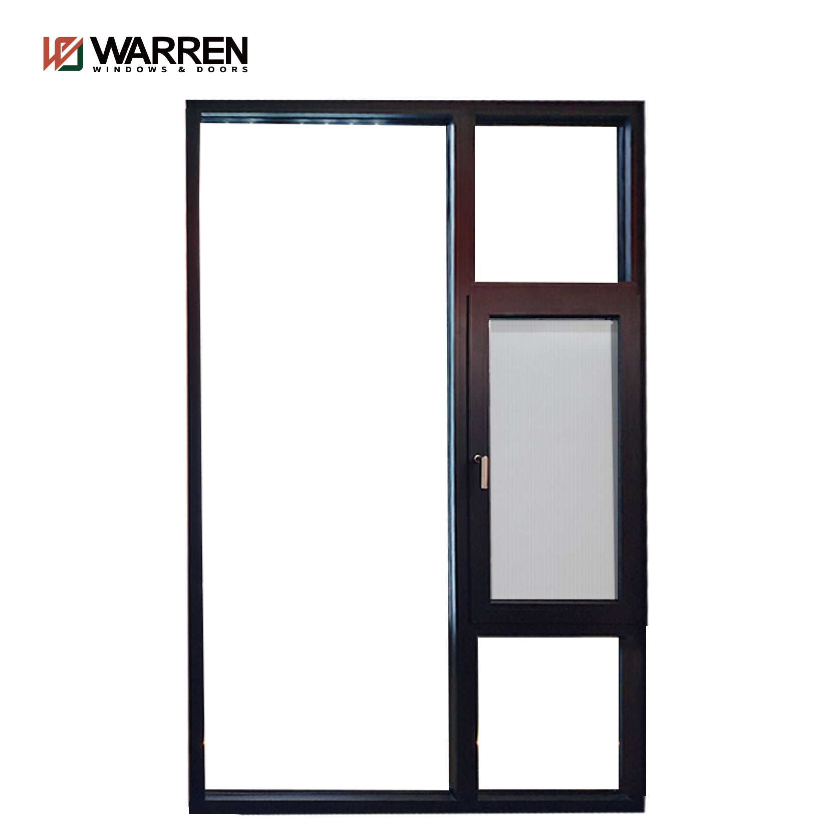 Warren Custom Building Materials Double Glass Aluminum Casement Windows Sliding Aluminium Window