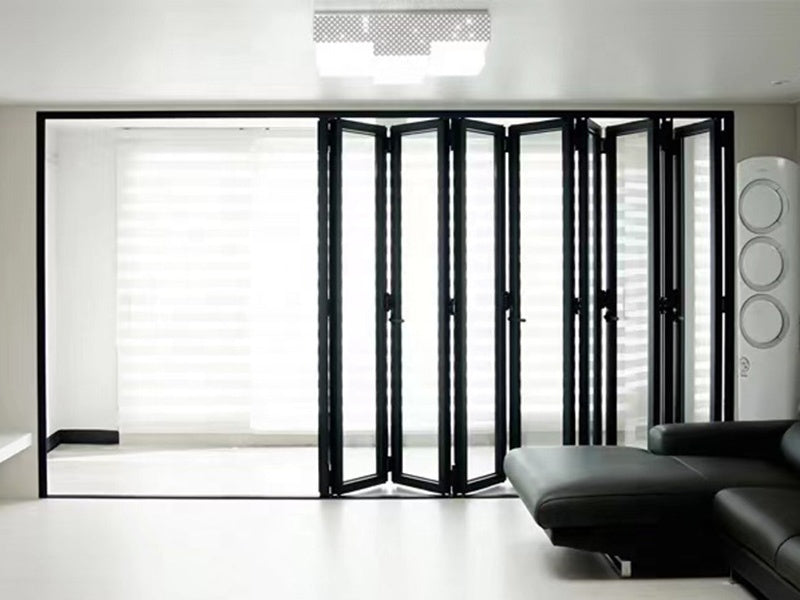 Warren Hot sale Modern design sliding folding door for living room soundproof interior sliding doors glazed door