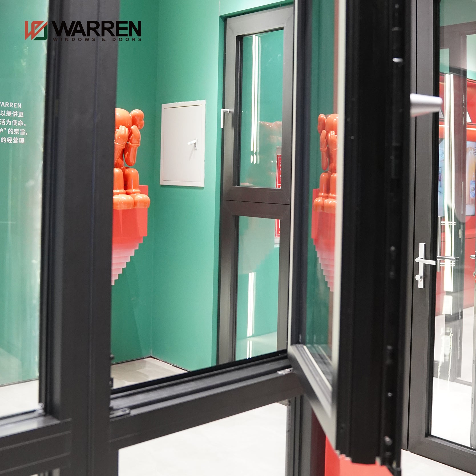 Warren Hot Sale High Performance Thermal Break Aluminum Profile Tilt Turn Window Aluminum Casement Windows