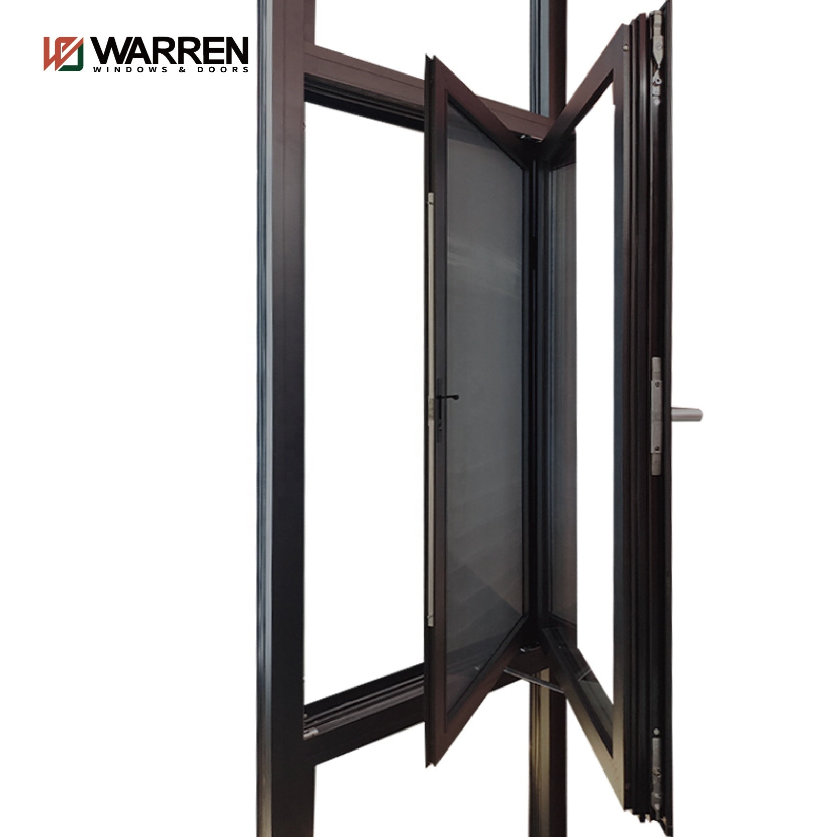 6060 Window Warren 24x60 casement window aluminium thermal break 6060-T66 patio gl ...