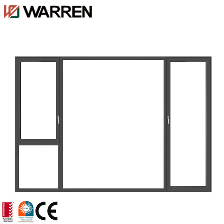 Golden supplier windproof aluminum 4 panels french casement window ...