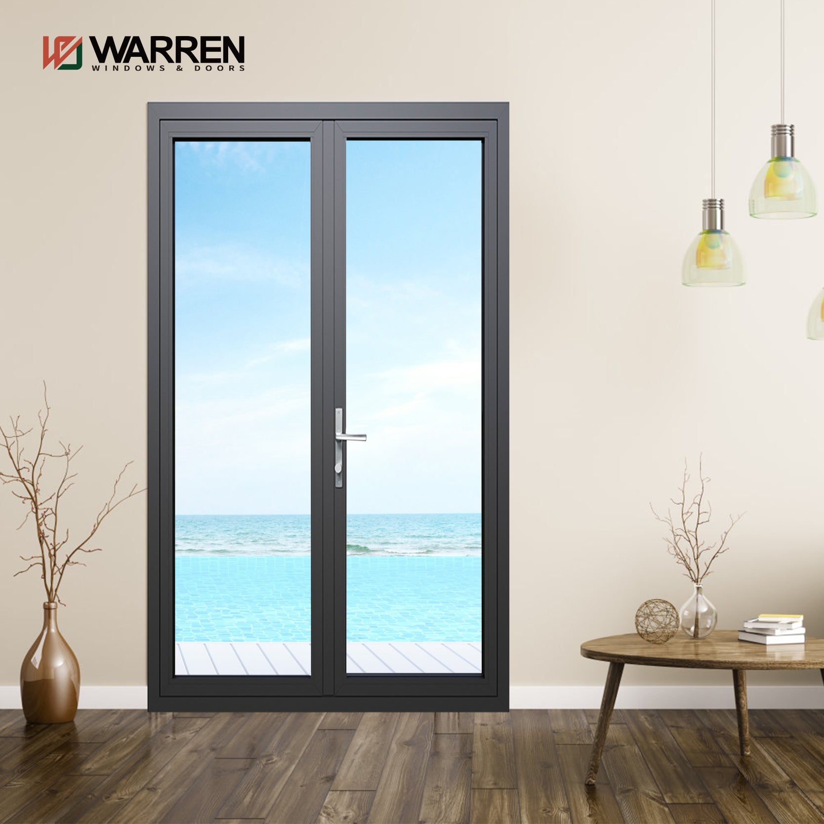 Warren New Style Hot Selling High-Grade Design Casement Door Aluminum Hinged Door Other Doors
