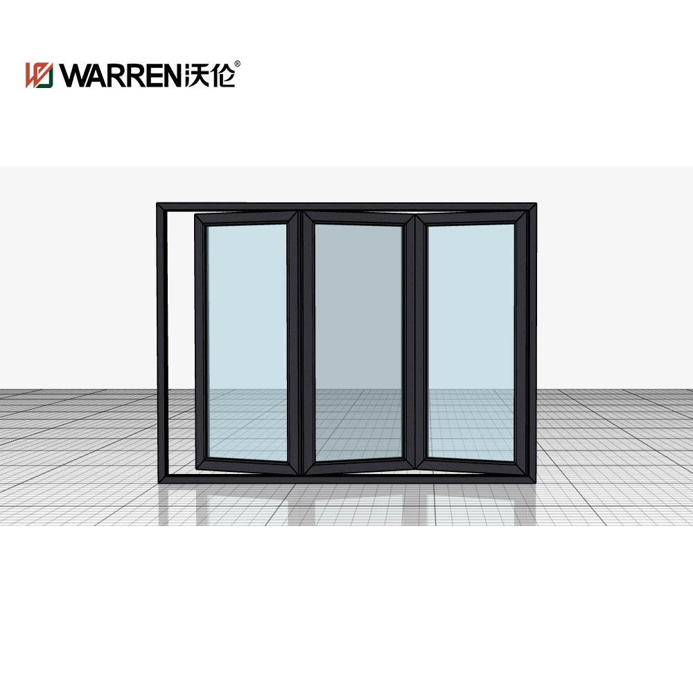 Warren US Standards Thermal Break Aluminum Bi Fold Door Exterior Glass Bifold Folding Accordion Doors Price