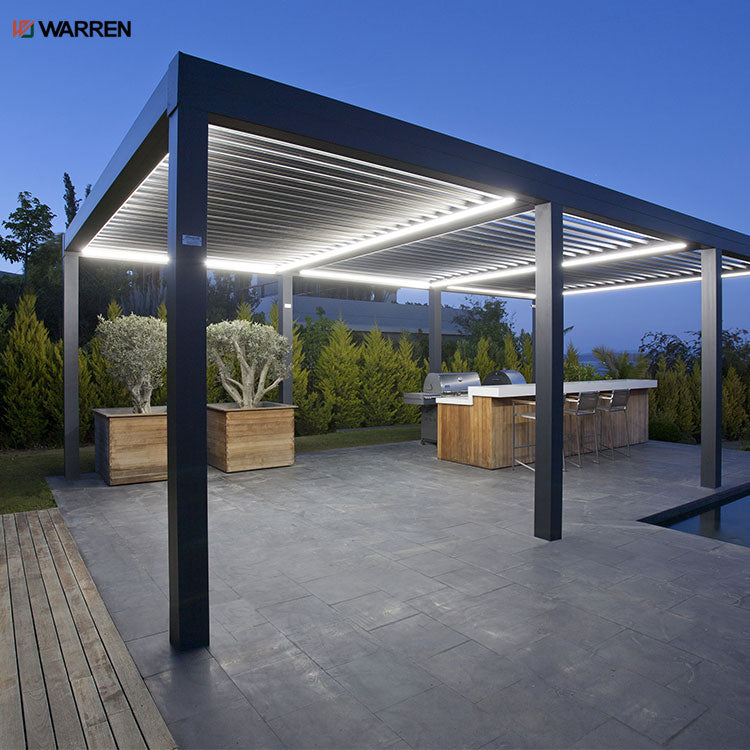 Warren metal japanese outdoor furniture aluminium garden pergola