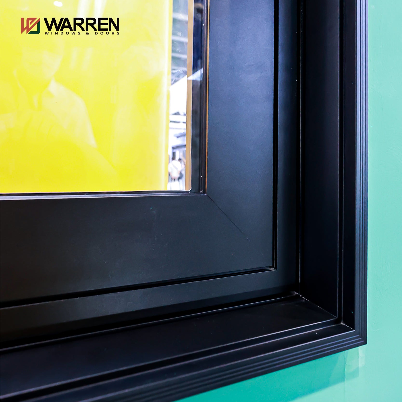 Warren China Factory Direct Sales Thermal Broken Aluminum Profile Double Glass Single Hung casement Window