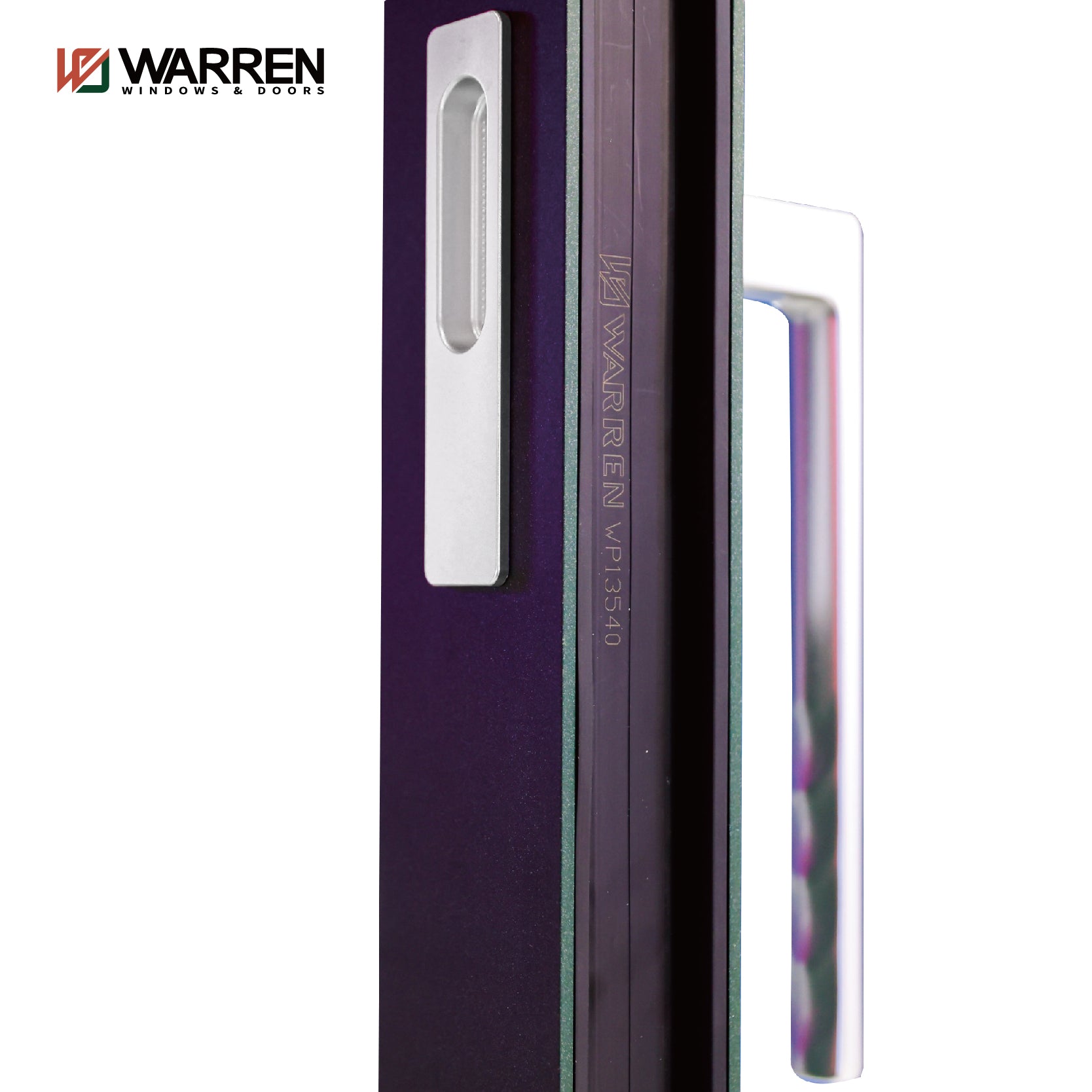 Warren High Quality Custom Wholesale Double Glass Black Aluminum Sliding Doors Slim Sliding Door