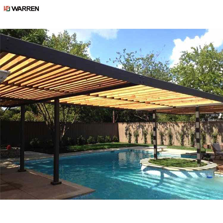 Warren modern aluminium outdoor swimming pool pergola