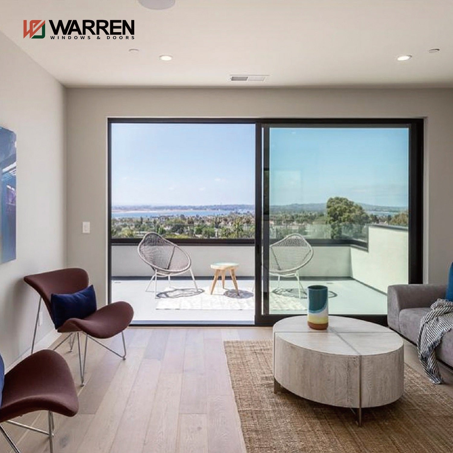 Warren New Model Customized Large Sliding Aluminium Door Lift And Slide Door For Commercial Residential Villa