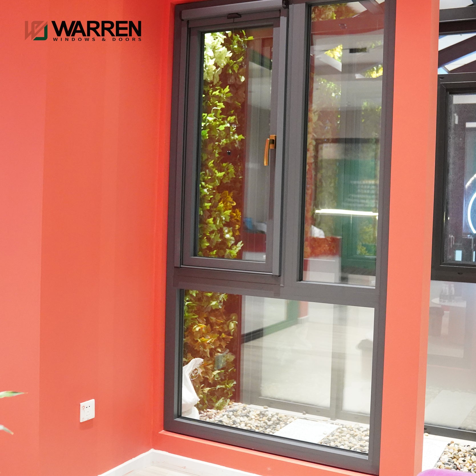 Warren Customized Professional Indoor Window Double Glass Aluminum Window Casement Windows