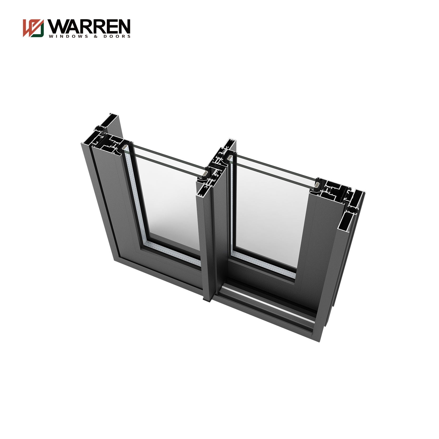 Warren Custom Strong Thermal Broken Patio Door Wholesale Aluminium Narrow Frame Large Glass Lift And  Sliding House Doors