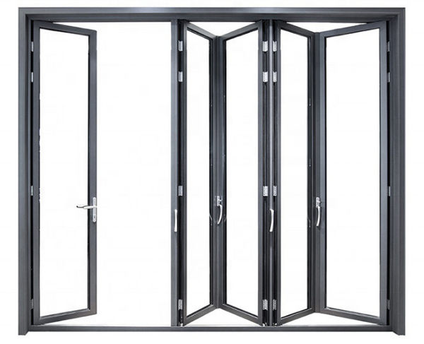 Warren Customized waterproof Soundproof aluminum folding doors tempered glass bifold patio door