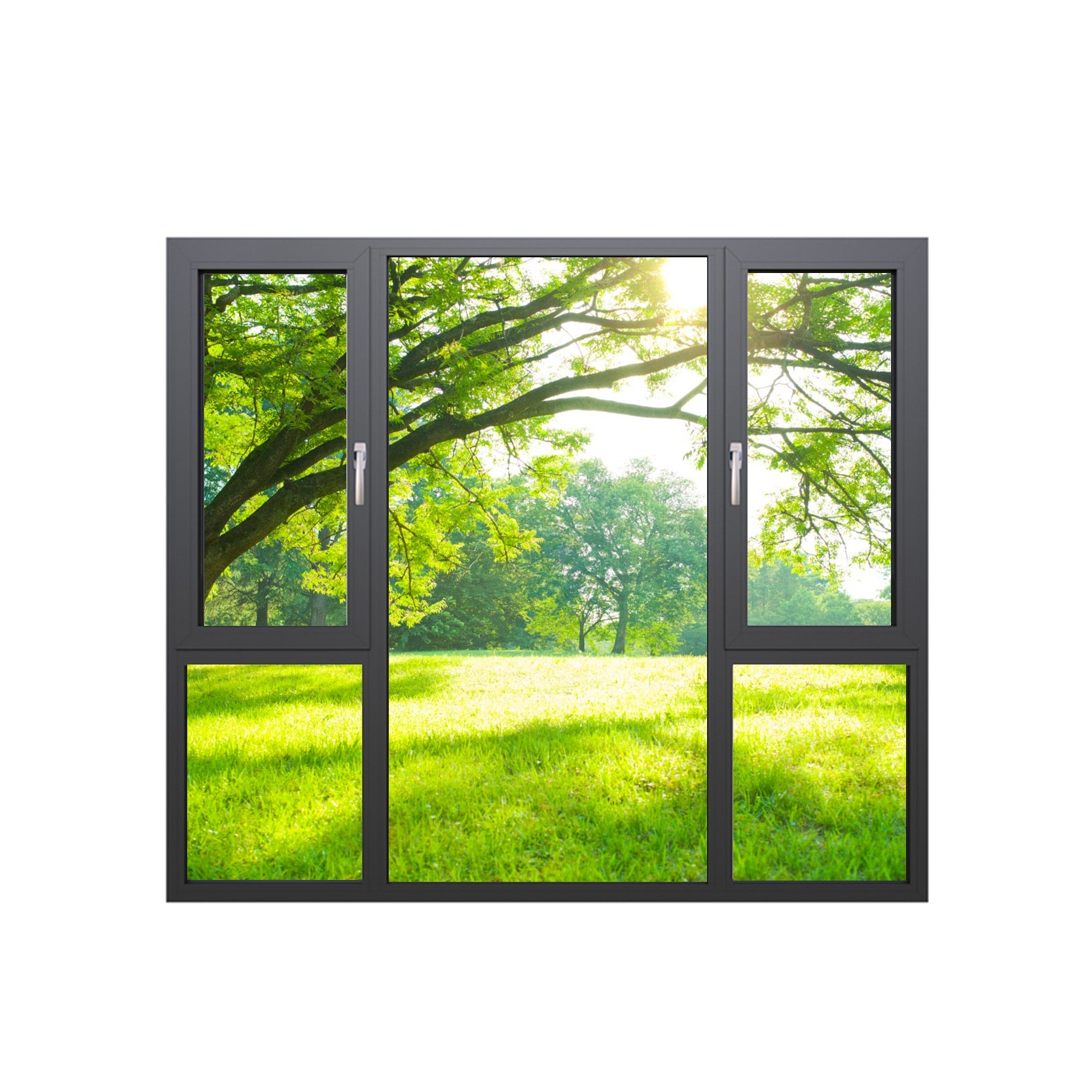 Warren High Quality Good Price Office Glass Window Passive Window Tilt-Turn Aluminum Window