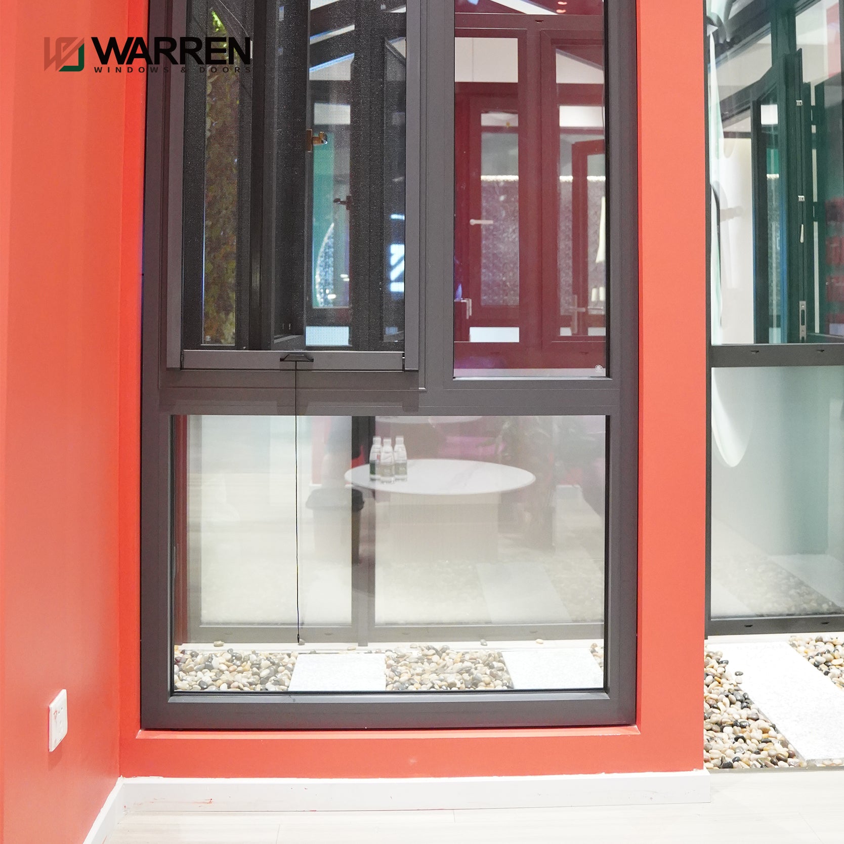 Warren Customized Professional Indoor Window Double Glass Aluminum Window Casement Windows