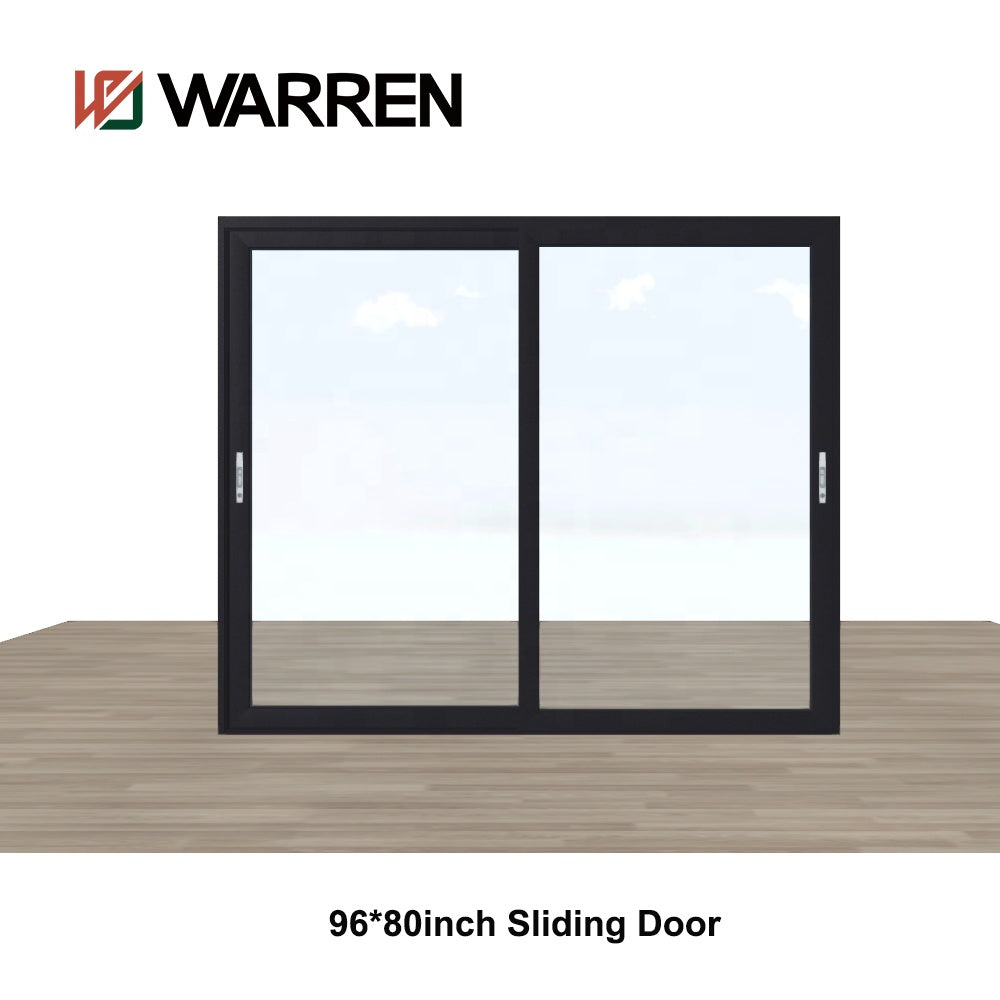Warren exterior 4 panel double glazed aluminum tempered glass sliding doors for balcony patio doors entrance