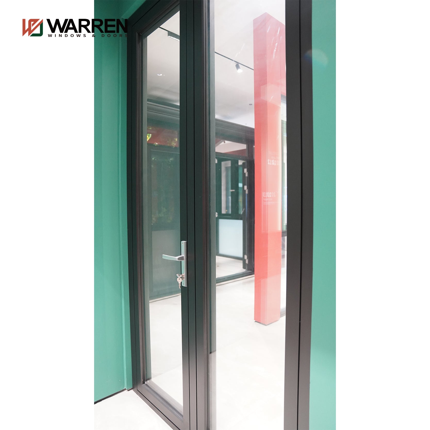 Warren Quality Choice Modern Home Main Entrance Security Entry Front Doors  Aluminum french Glass Door