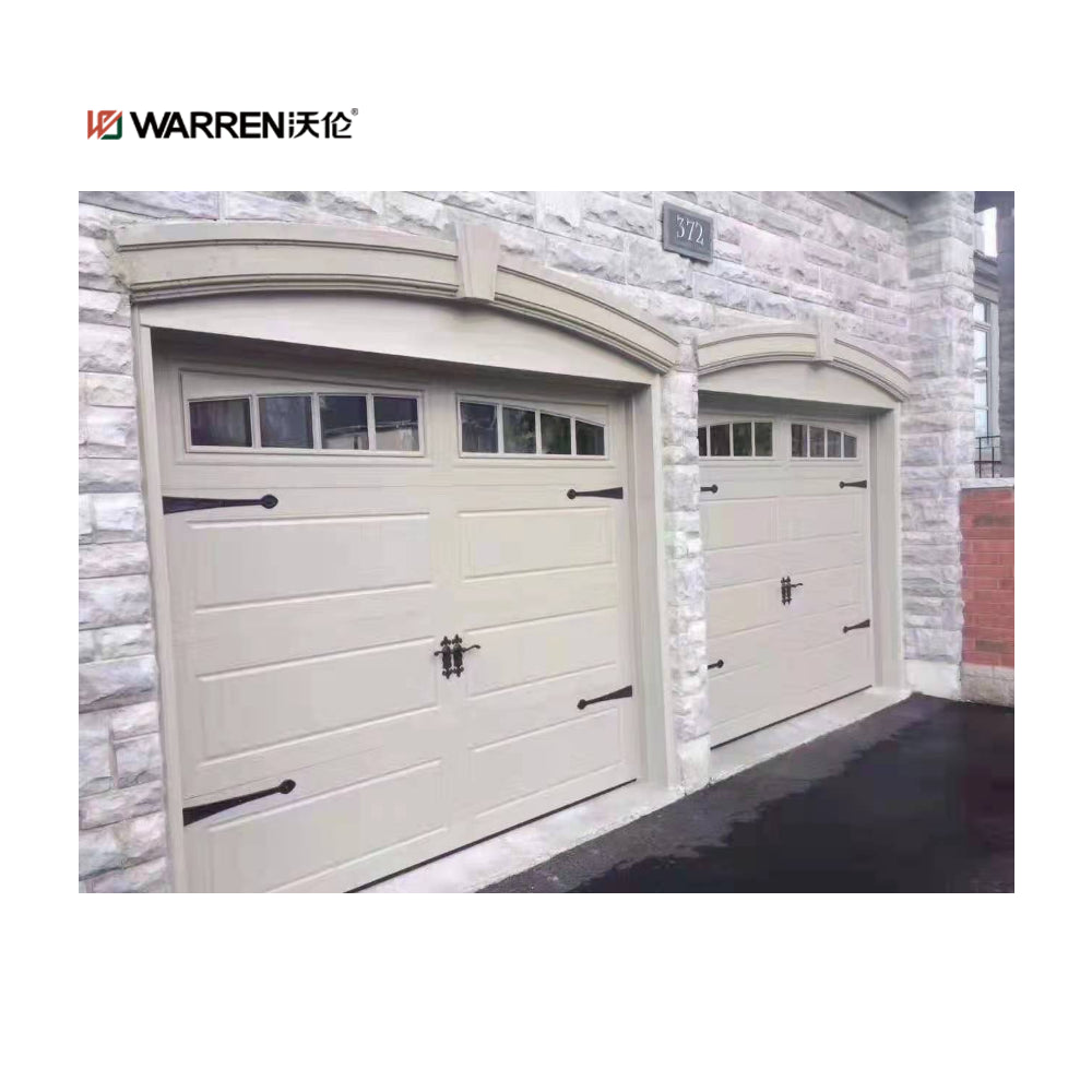 Warren 9x9 garage door tracks full view transparent panels garage door