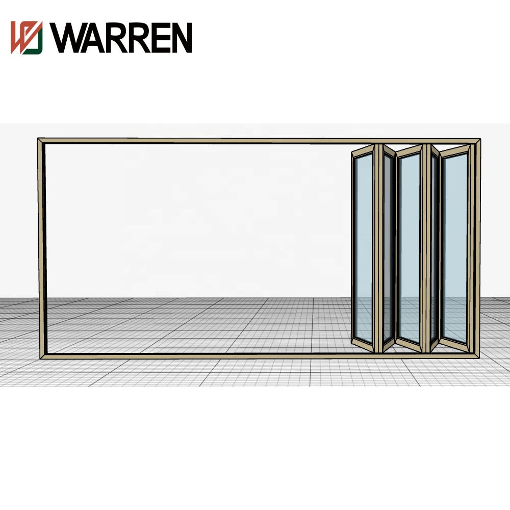 Warren 101*35 folding door with Sobinco Hardware and warren glass factory sale