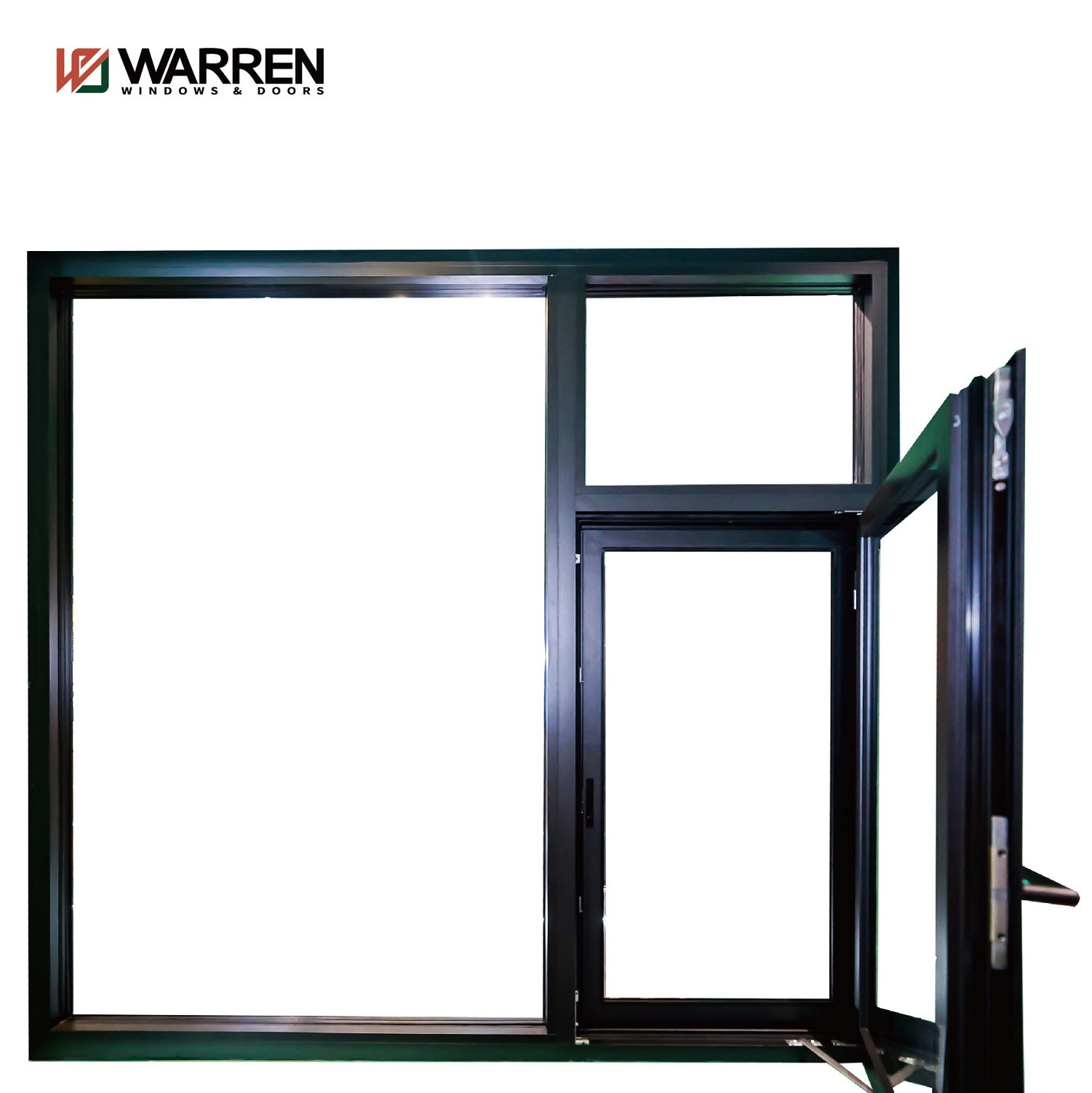 Warren 30*65 casement window with stainless steel flyscreen aluminium double glass