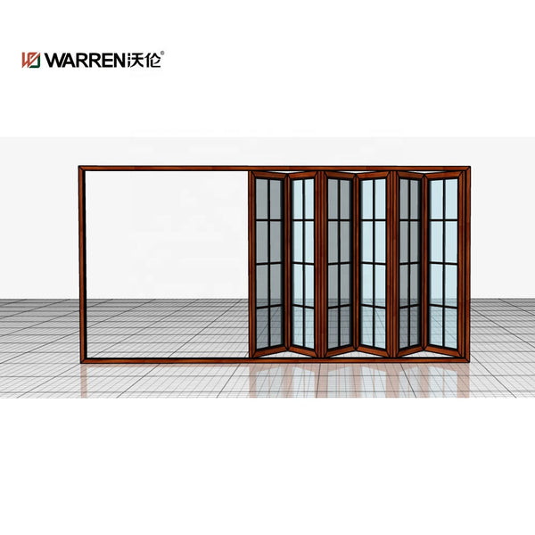 Warren 60 x 80 Bifold Doors Modern Wholesale Waterproof Exterior Thermally Broken Aluminum Folding Door