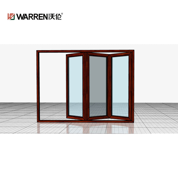 Warren Hot Sale High Quality Heavy Duty Bi-Fold Super Large Size Thermal Break Aluminum Bifold Door Cost