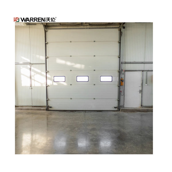 Warren 9x9 garage door tracks full view transparent panels garage door