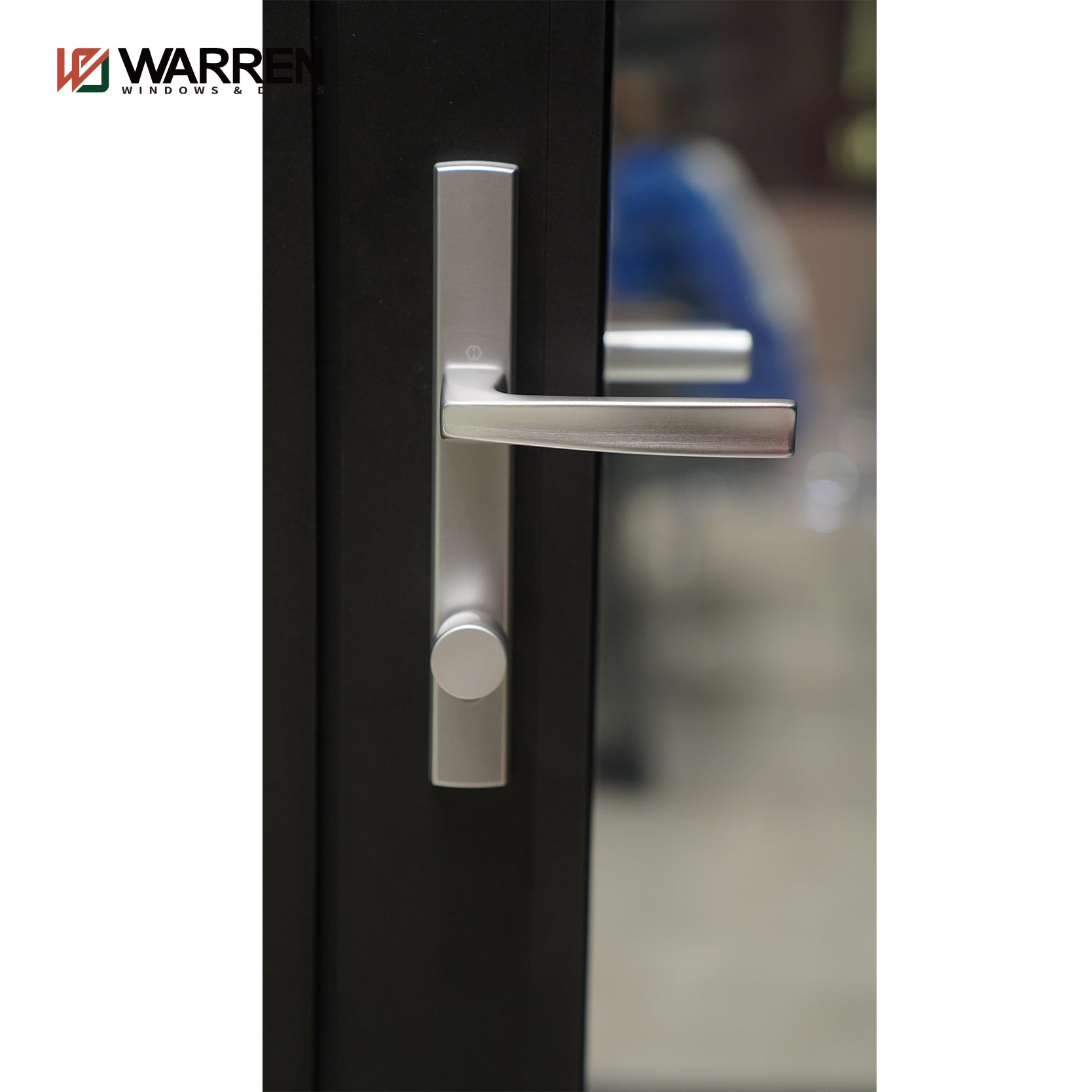 Warren Factory Direct Sale Double Glass Aluminium Soundproof Used Exterior French Doors For Sale