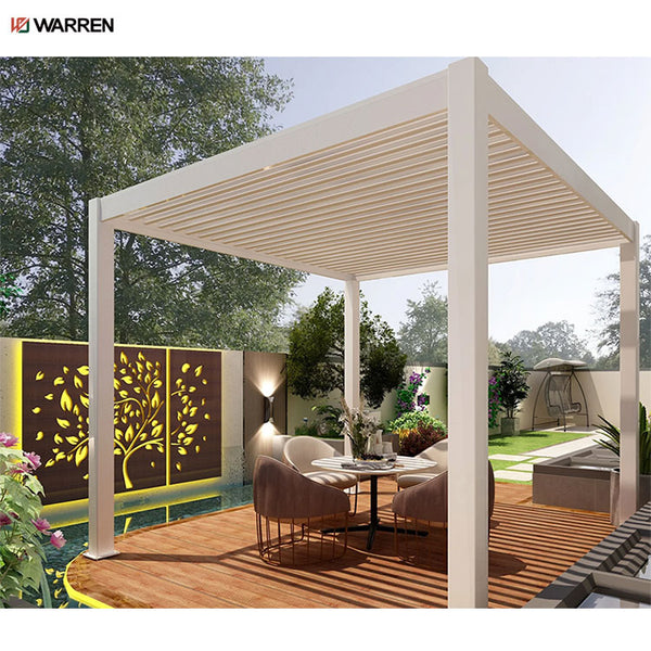 Warren outdoor cantilever bioclimatic pergola aluminium