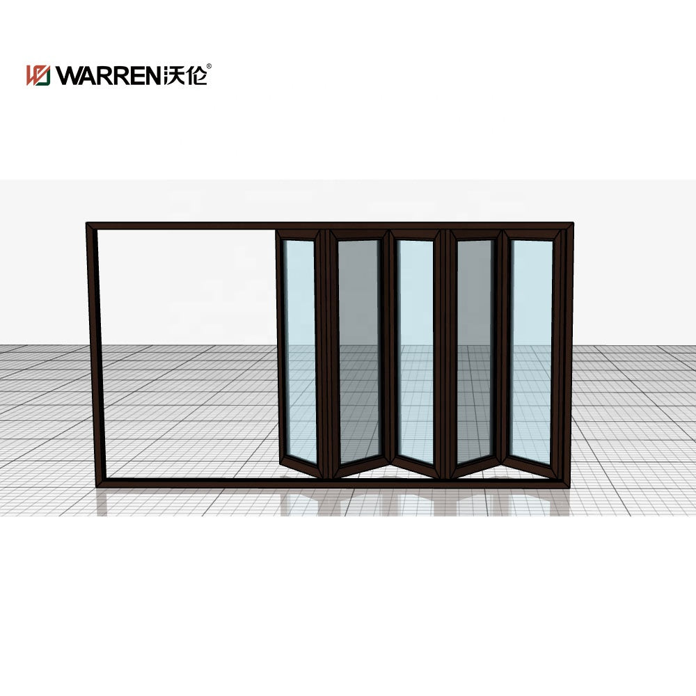 Warren German Standard Aluminium Bifold Accordion Door Soundproof Customized Bi-Folding Door