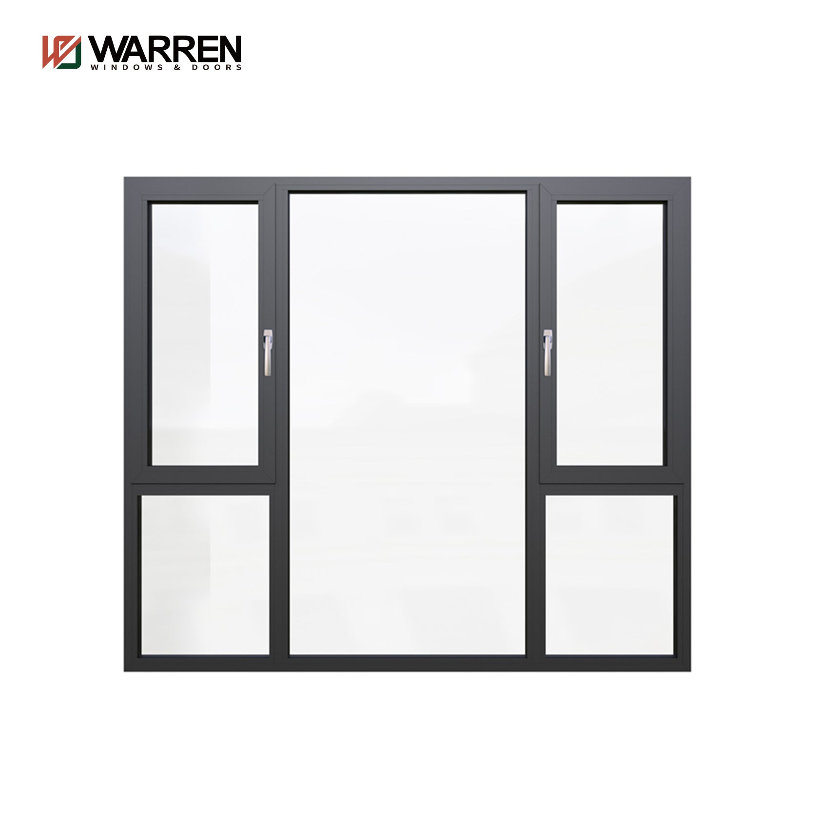 Warren High Quality Good Price Office Glass Window Passive Window Tilt-Turn Aluminum Window