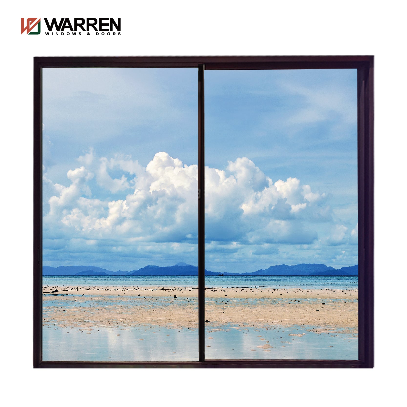 Warren Customized New Brand Good Quality Sliding Doors Double Glass Aluminum Sliding Glass Doors