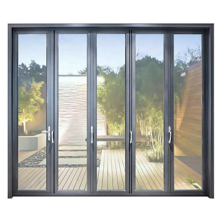 Warren aluminum patio glass folding door colour Bi fold door decorative for sale