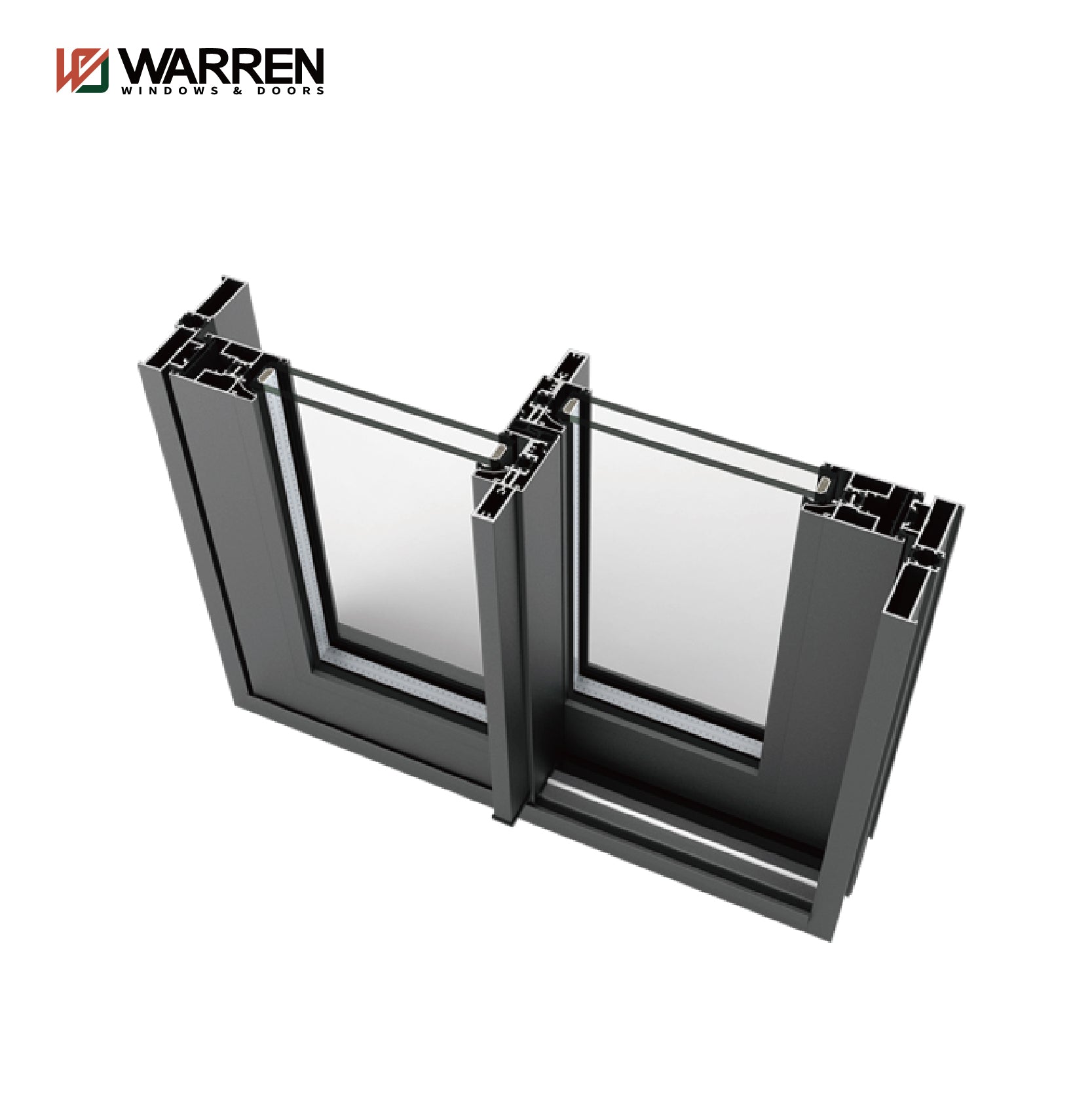 Warren Strong Thermal Broken Patio Door Wholesale Aluminium Narrow Frame Large Glass Lift And Slide Sliding House Doors