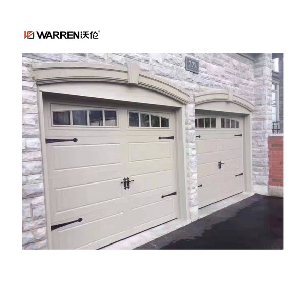 Warren 9x8 garage door sectional overhead tinted glass garage door